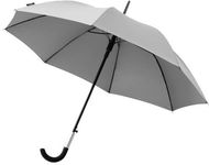 23" Arch-sateenvarjo, automaattisesti avautuva, harmaa liikelahja logopainatuksella